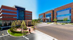 exterior images of AZ & IL clinics side by side