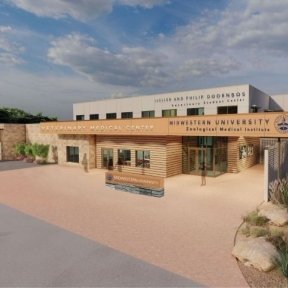 Artist rendering of Veterinary Medical Center at the Phoenix Zoo.